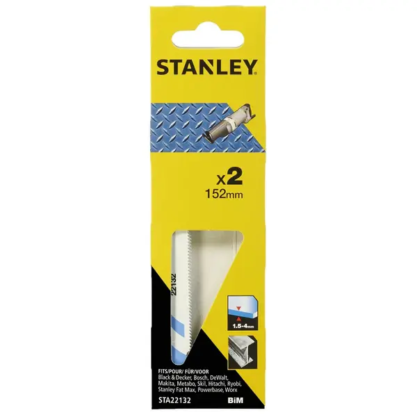 image of Stanley Recip Saw Blades Metal 152mm - STA22132-XJ