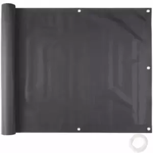 image of Tectake Balcony & Garden Privacy Screen Type 1 Black