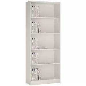 image of 4 You Tall Wide Bookcase, white