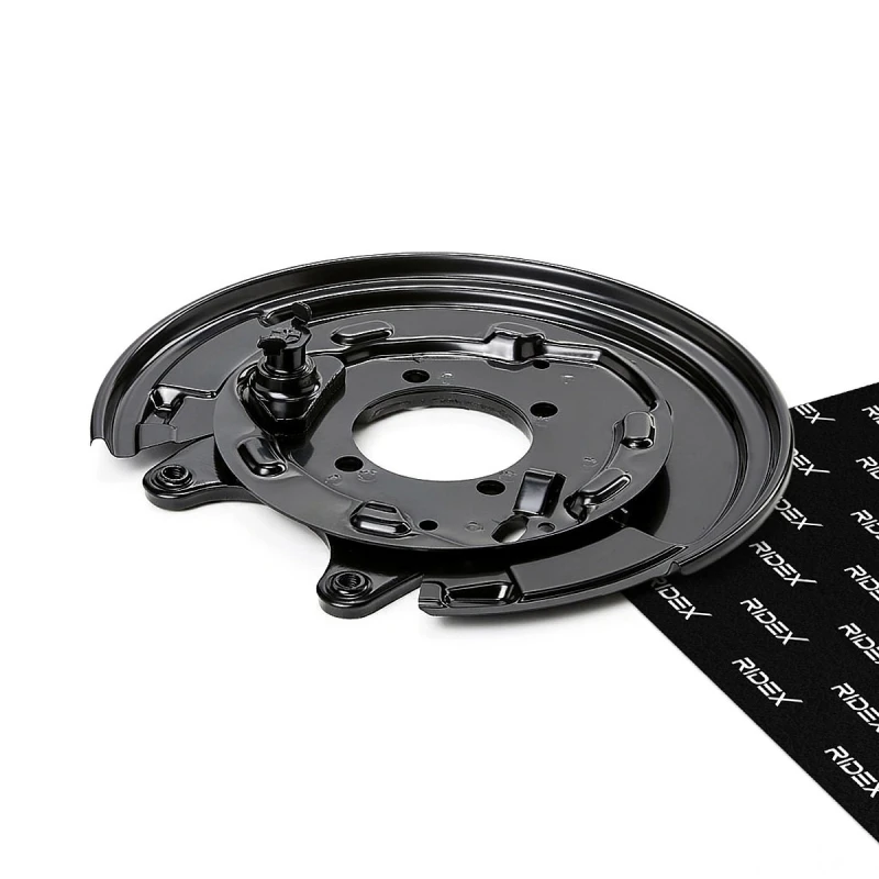 Image of RIDEX 1330S0568 Brake Disc Back Plate Rear Axle Left Splash Panel,brake disc (1330)