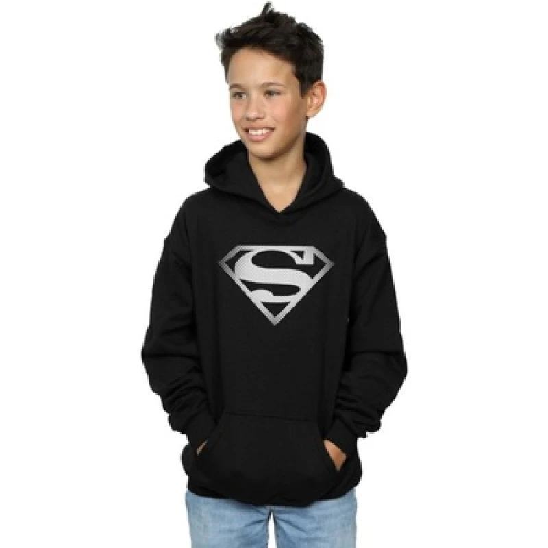 Image of DC Comics Superman Spot Logo Hoodie Black male