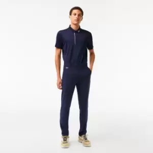 Image of Mens Lacoste SPORT Stretch Taffeta Golf Chinos Size 38 (UK 30) Navy Blue