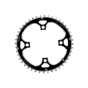 Image of ETC Chainring Alloy CNC 104mm 4 Bolt 36 Teeth Silver/Black