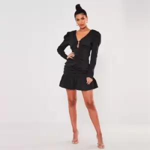 Missguided Tall Frill Dress - Black