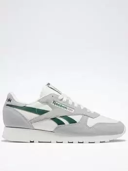 Image of Reebok Classic Leather Shoes, Beige, Size 12, Men