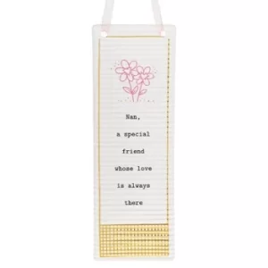 Image of Thoughtful Words Mother's Day Rectangle Plaque Nan