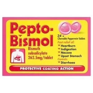 Image of Pepto- Bismol Peppermint Chewable Tablets - 24 Tablets