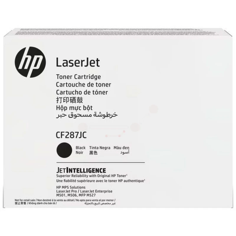 Image of HP CF287JC Toner cartridge Contract. 19.5K pages ISO/IEC 19752 for HP