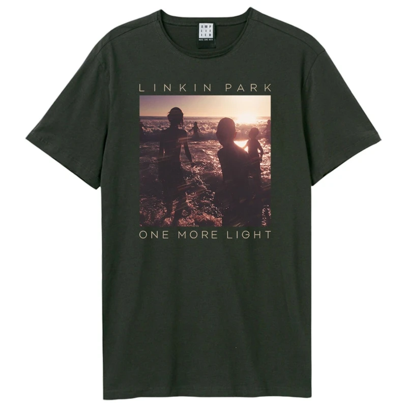Image of Amplified Amplified Men One More Light Linkin Park T-Shirt in Charcoal Size: X-Small Charcoal XS Male 5063703944090