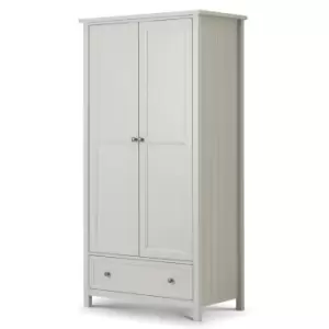 Julian Bowen Maine 2 Door Combination Wardrobe Dove Grey