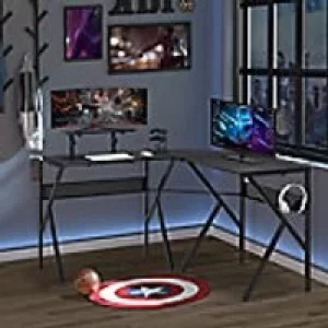 Image of Homcom Gaming Desk Metal Black 1,250 x 750 mm
