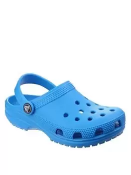 image of Crocs Classic Clog Slip On, Blue, Size 5 Younger