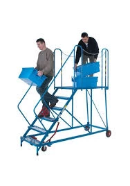 Image of Fort Easy Slope Platform Steps Galvanised 3 Tread MS9103G