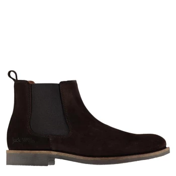 image of Jack Wills Hillbourne Chelsea Boots - Choc