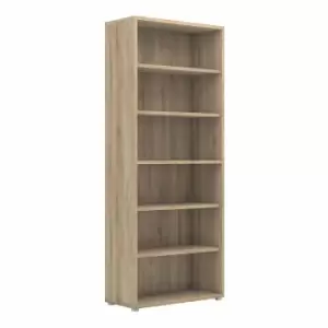 Image of Prima Bookcase 5 Shelves In Oak Effect