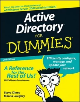 Image of Active Directory for Dummies by Steve Clines Paperback