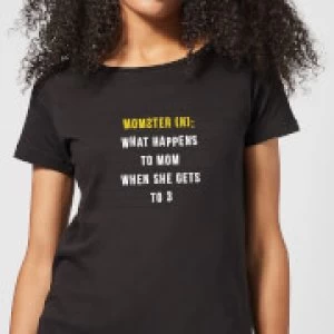 Image of Momster Womens T-Shirt - Black - 3XL - Black