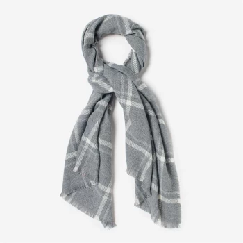 Image of Jack Wills Check Scarf - Grey Check