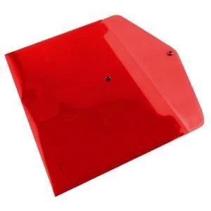 Image of Q-Connect Polypropylene Document Folder A4 Red Pack of 12 KF03594