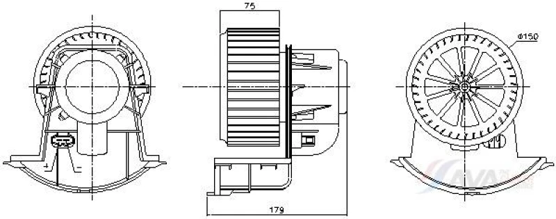 Image of Blower motor AVA COOLING SYSTEMS VN8453