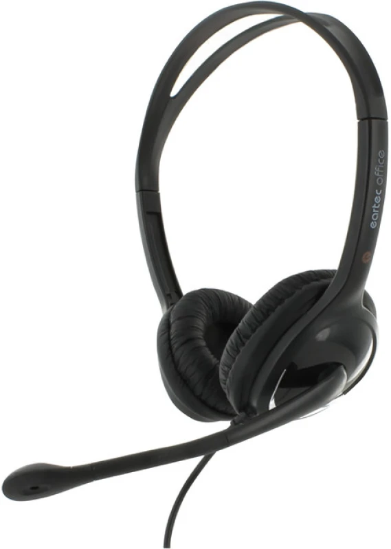 Image of eartec Office 150D USB Double Ear Headset in Black