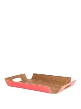 Image of Navigate Coral Willow Wood Serving Tray