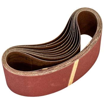 Image of Worksafe WSB53120 Sanding Belt 75 x 533mm 120Grit - Pack of 10