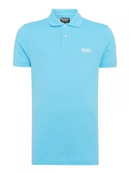 Image of Mens Barbour Essential Polo Shirt Aqua