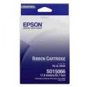 Image of Epson S015066 Black Ribbon Cartridge