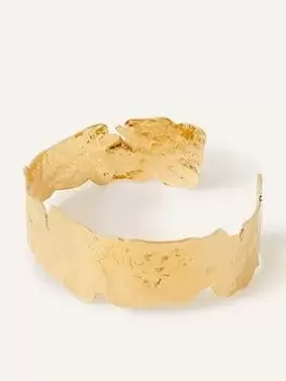 Image of Accessorize 14Ct Gold-Plated Molten Arm Cuff