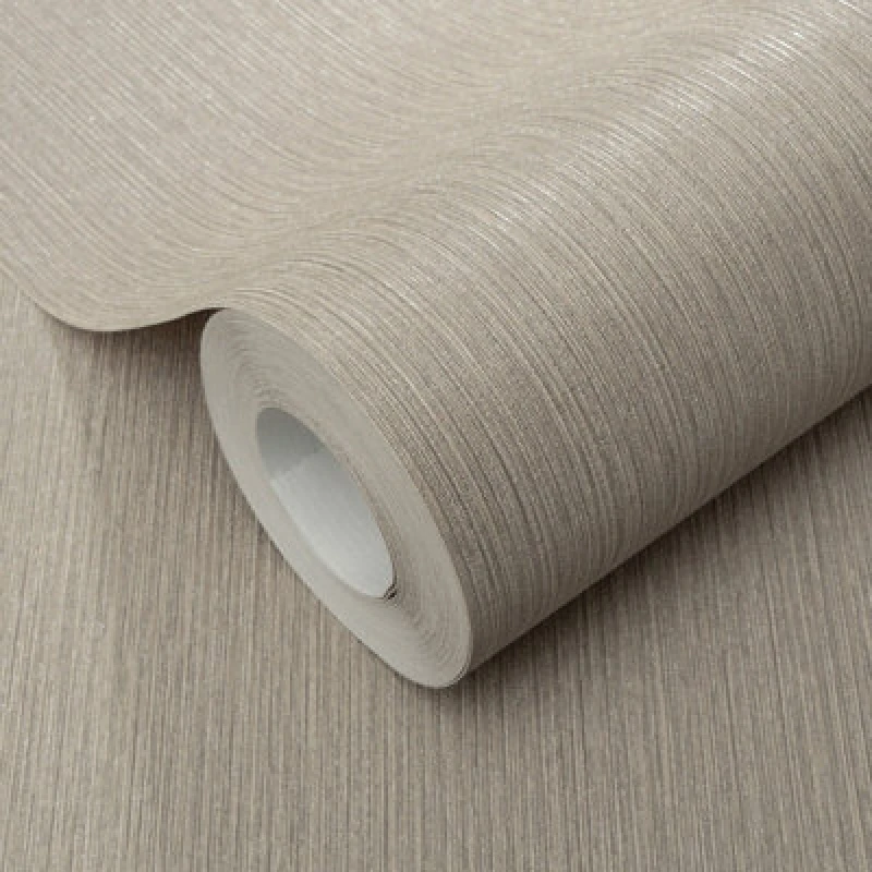 Image of Erismann Erismann Soft Loom Taupe Vinyl Wallpaper taupe