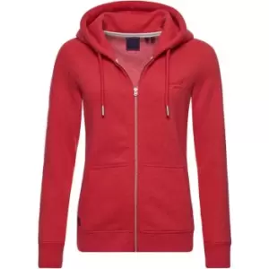 image of Superdry Embroidered Logo Hoodie - Red