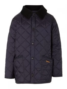 Image of Barbour Boys Liddesdale Quilted Jacket Blue