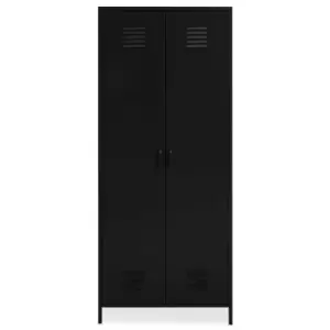 Image of Premier Housewares Academy Two Door Wardrobe, black