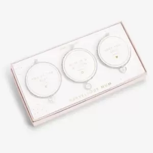 Image of Celebration Set Marvellous Mum Silver Set of 3 17.5cm Stretch Bracelets 5330