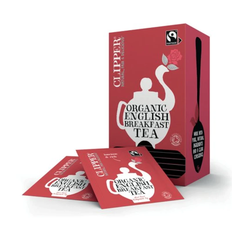 Image of Clipper Fairtrade Organic English Breakfast Tea Bags (25 Pack) 3027600