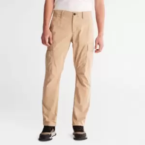 Image of Timberland Core Twill Cargo Trousers For Men In Beige Beige, Size 36x32