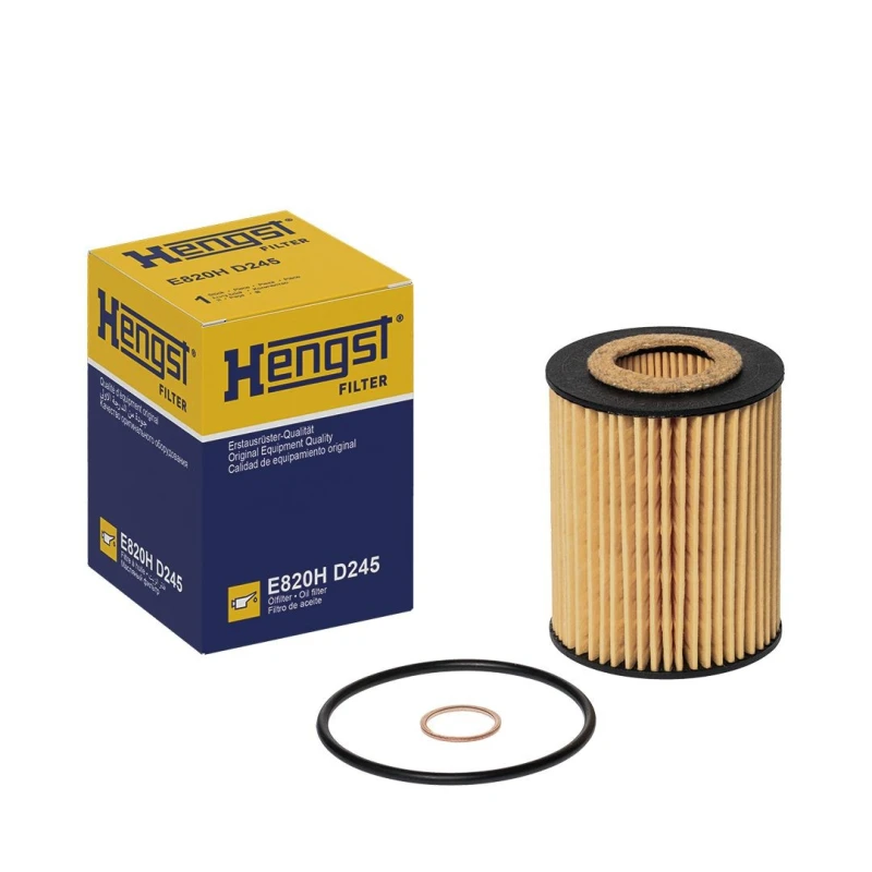 Image of HENGST FILTER E820H D245 Oil filter with gaskets/seals Oil Filter (7)