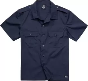 Image of Brandit US Ripstop Shirt, blue, Size 2XL, blue, Size 2XL