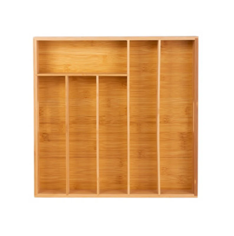 Image of Innoteck Essentials Bamboo Cutlery Tray With 6 Compartments