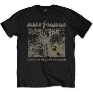 Image of Black Sabbath - Sabbath Bloody Sabbath Vintage Unisex Large T-Shirt - Black