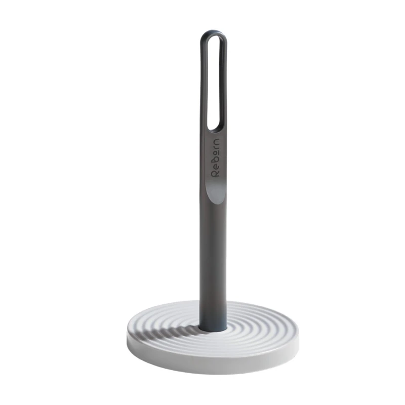Image of ReBorn Recycled Elegant and Functional Made in Britain Kitchen Roll Holder Dark Grey unisex