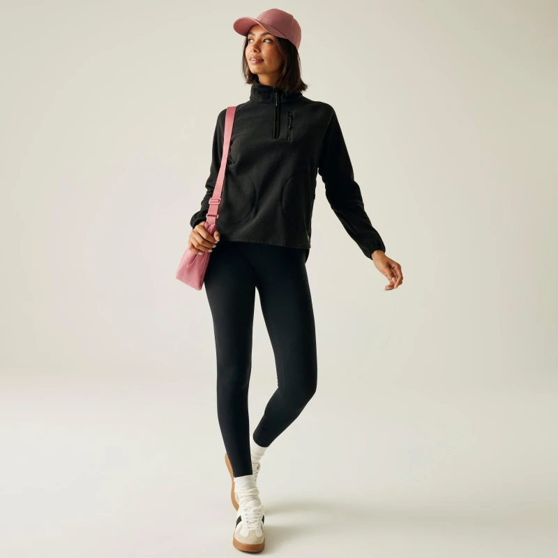 Image of Regatta Womens Frankie Funnel Neck Fleece Black female 10 (S)