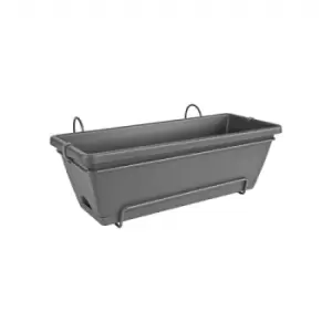 Elho Barcelona Allin1 50cm Balcony Pot - Anthracite