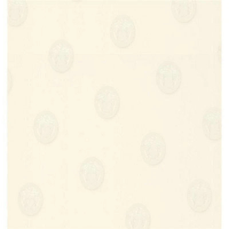 Image of As Creation White Medusa Head Vinyl Non Woven Wallpaper Paste The Wall