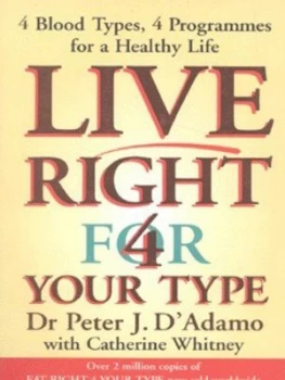 Image of Live Right for Your Type by Peter J. D Adamo Paperback