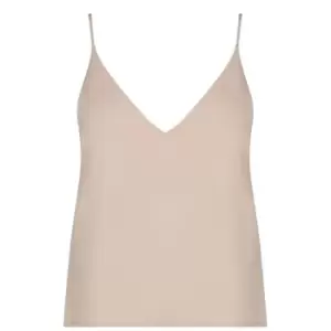 Image of CALVIN KLEIN Recycled Crepe Cami Top - Beige