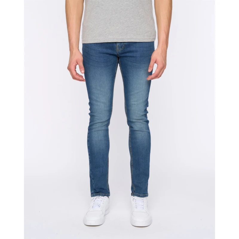 Image of Duck and Cover Overburg Tapered Jeans Mid Wash - W32 L34
