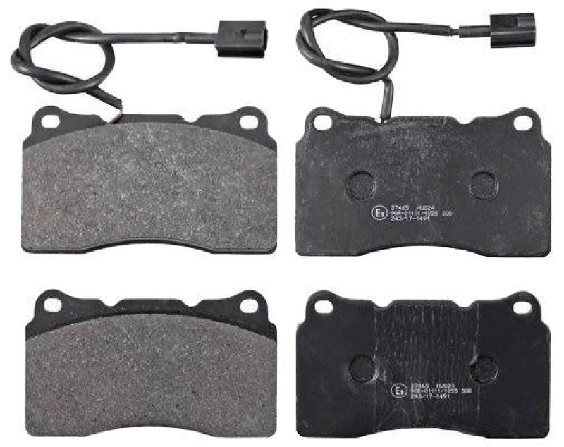 Image of A.B.S. 37465 Brake pad set with integrated wear sensor Brake Pad Set,disc brake (402)