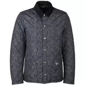 Image of Barbour Beacon Paisley Starling Quilted Jacket - Blue